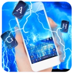 cool lightning theme android application logo